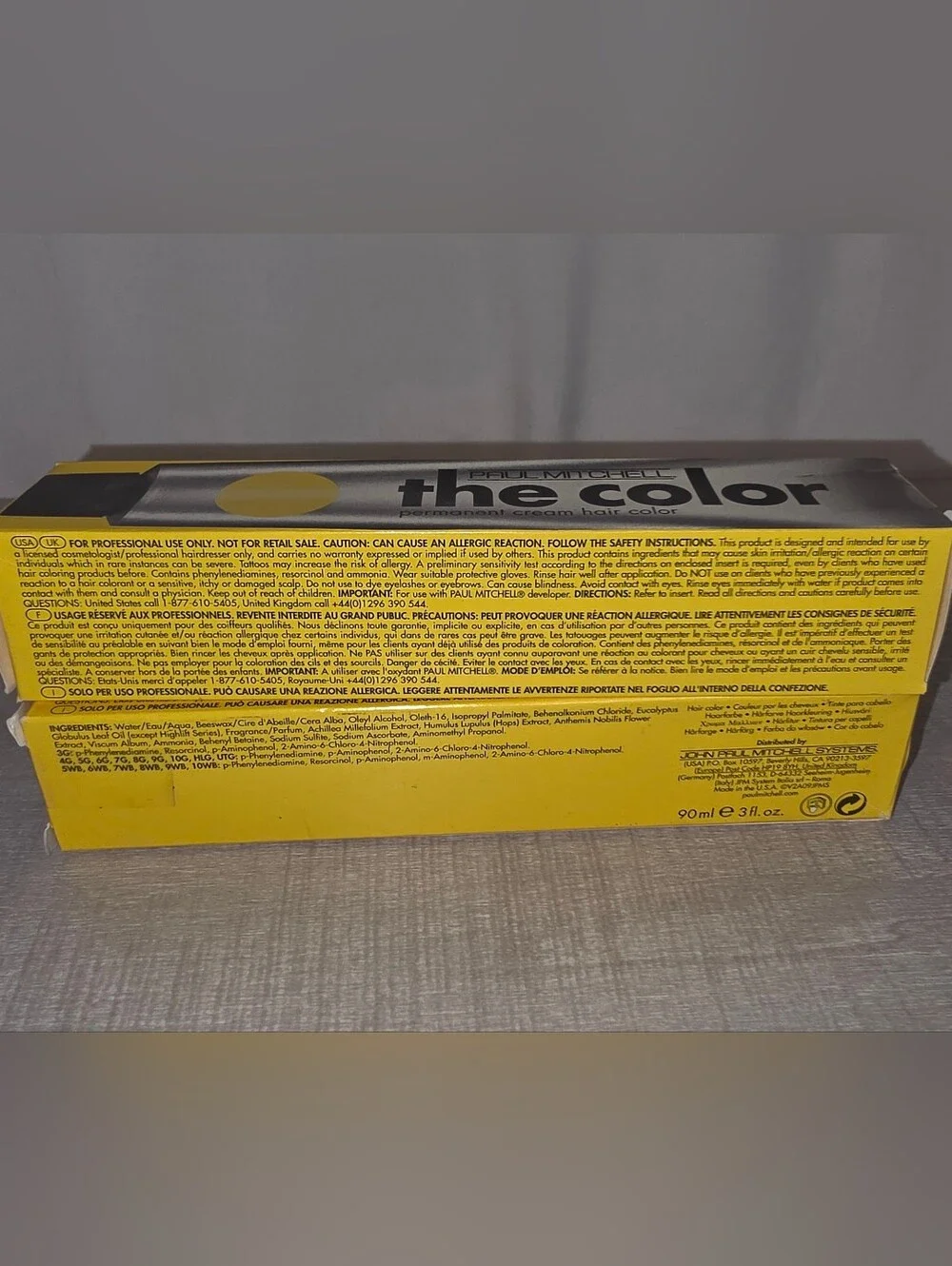 New (2) Paul Mitchell Permanent Cream Hair Color - UTG Ultra Toner Gold Blonde